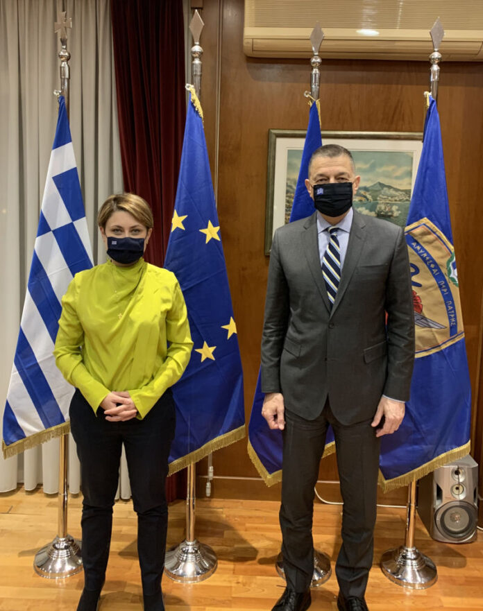 Χριστίνα Αλεξοπούλου - Υφυπουργός Εθνικής Άμυνας Αλκιβιάδης Στεφανής